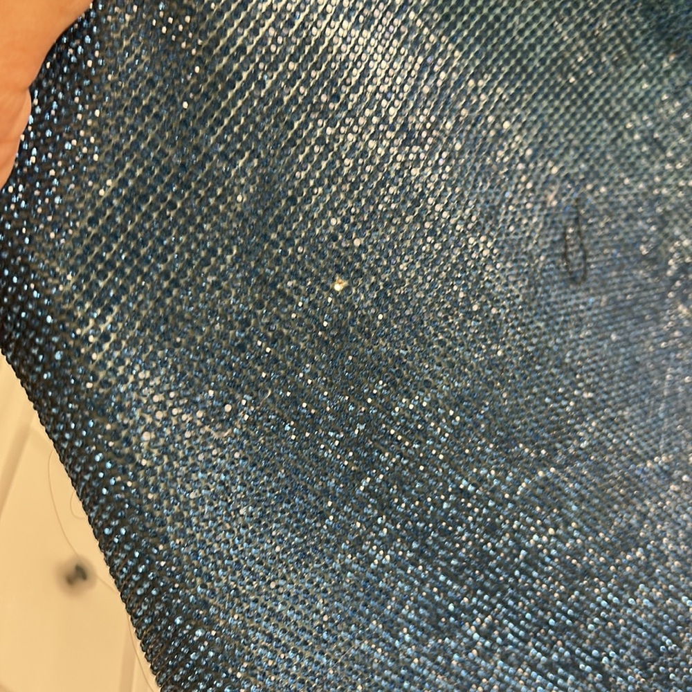 White Fox Boutique Blue Glitter Dress Set - Picture 5 of 5
